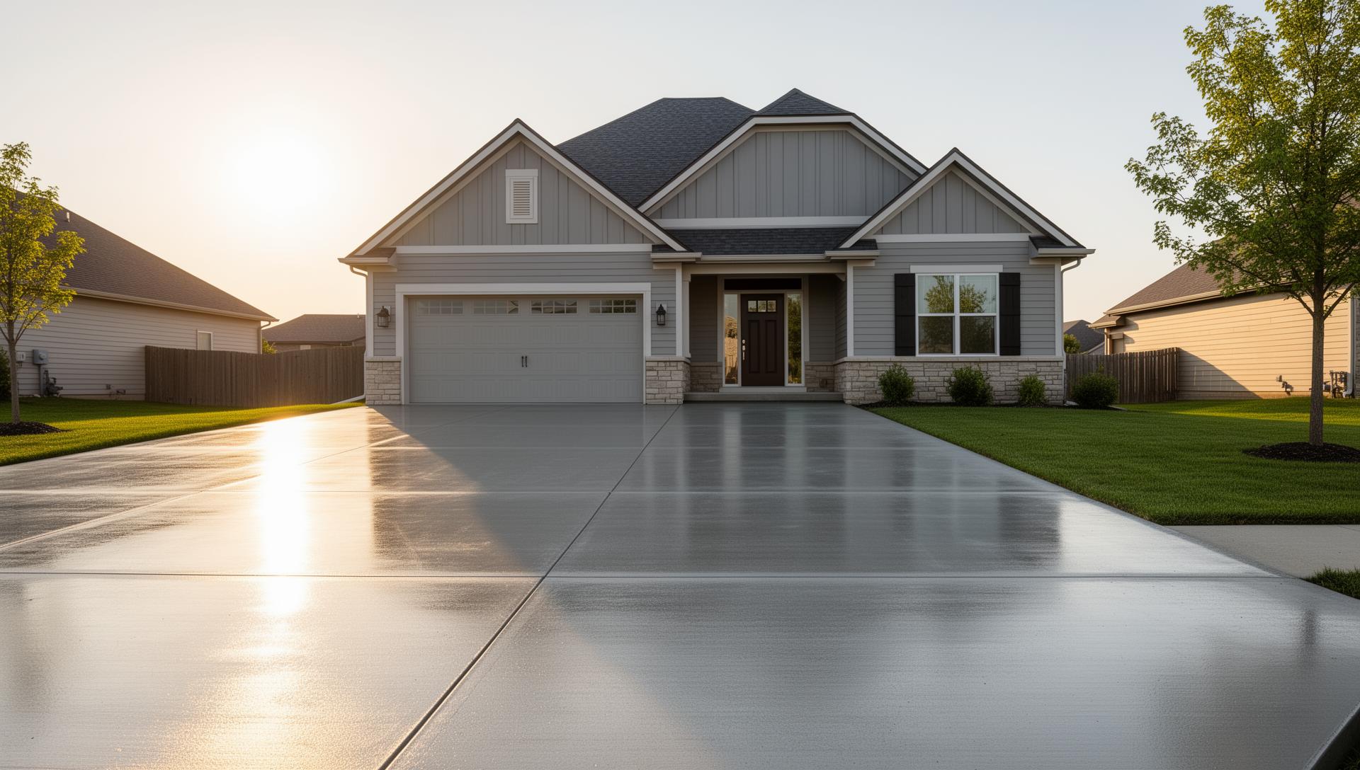 Professional concrete driveway installation in Des Moines, Iowa