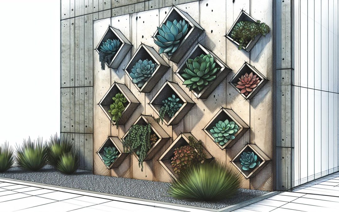 Affordable Concrete Landscaping: How to Create a Vertical Garden