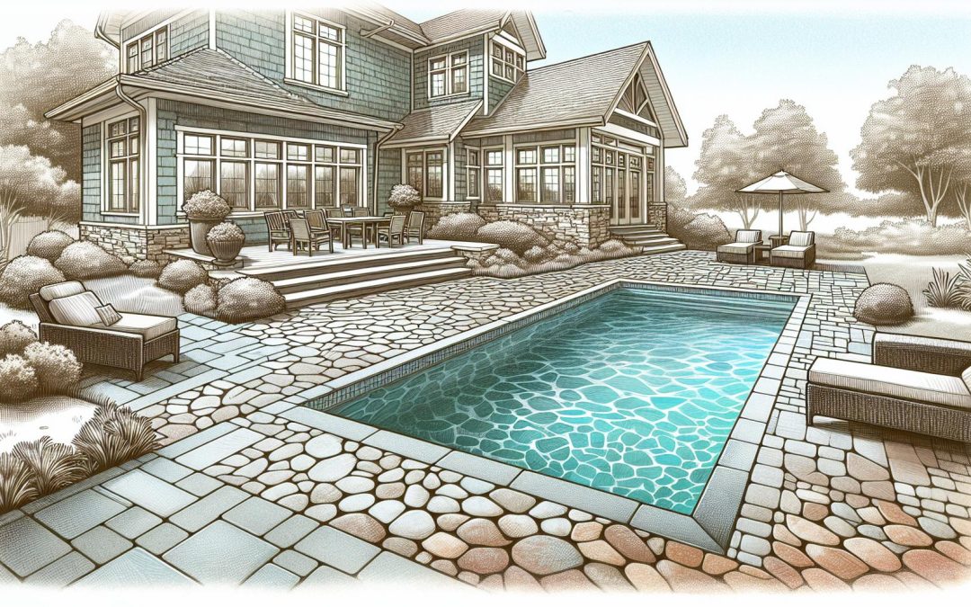 Top Stamped Concrete Pool Deck Designs in Des Moines, IA